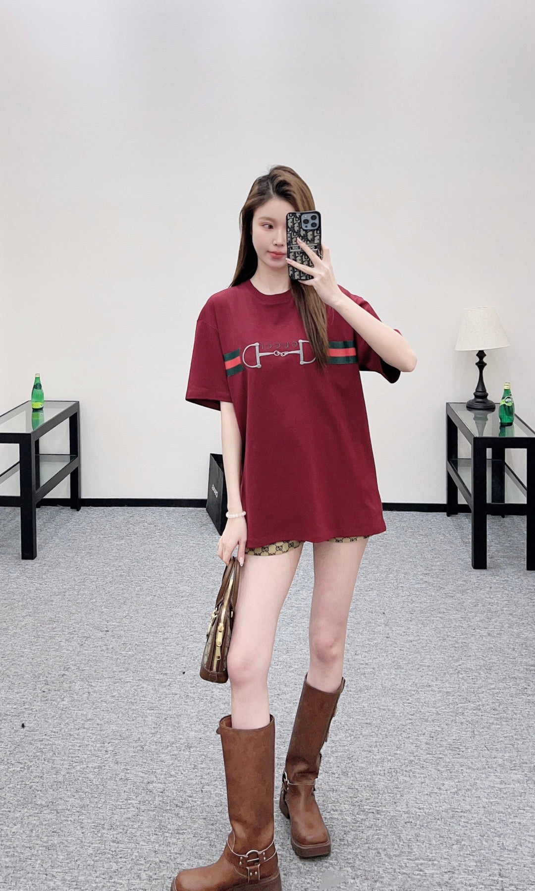 Embroidered Letter T-shirt