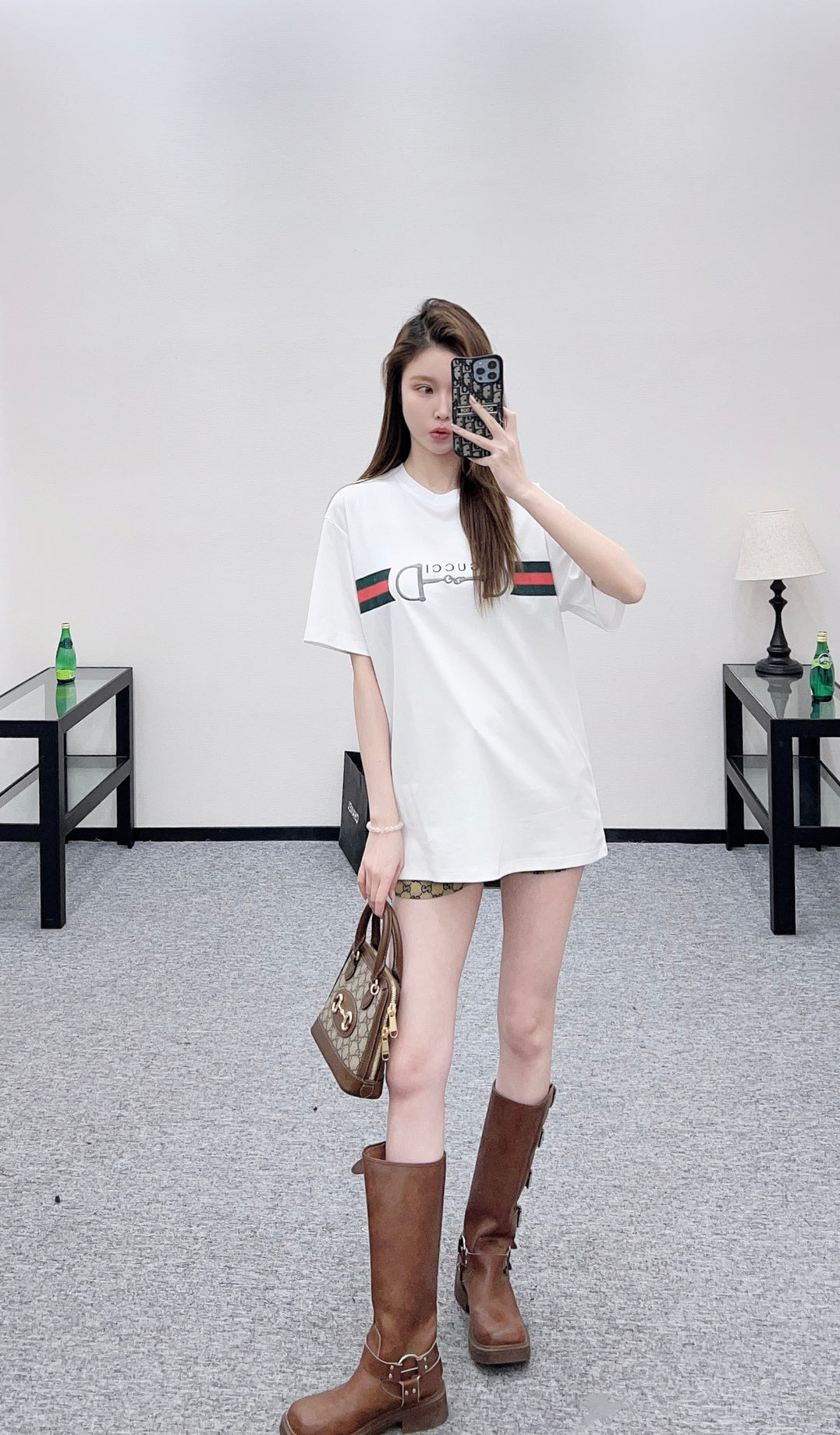 Embroidered Letter T-shirt