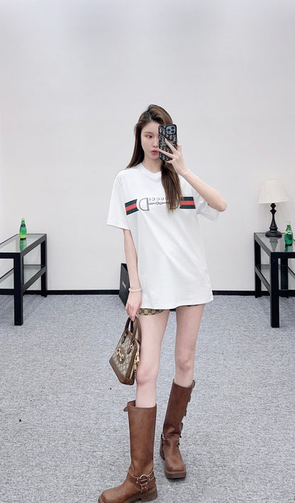 Embroidered Letter T-shirt