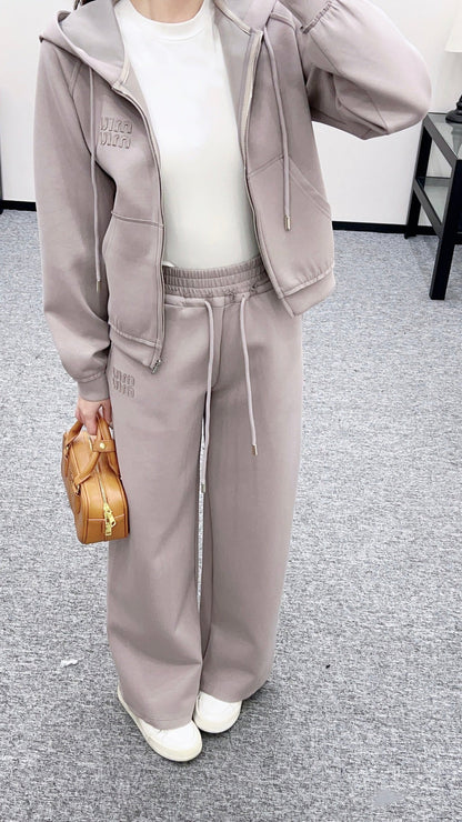 Hooded Zip-Up Set