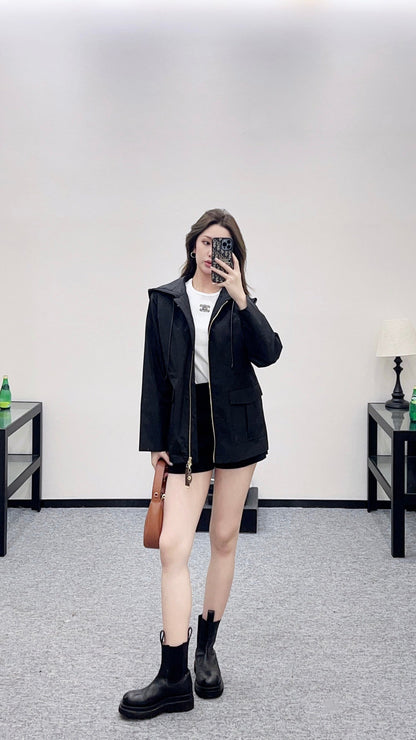Hooded Windbreaker Jacket