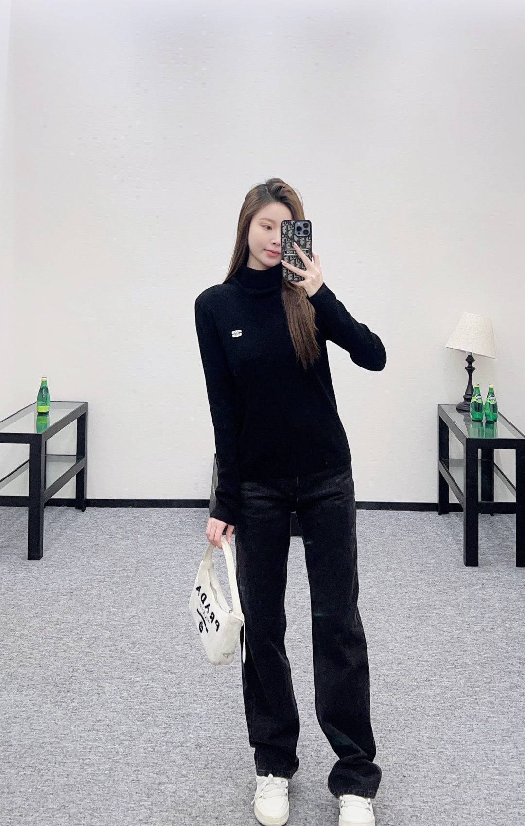 Logo Wool Base Layer Top
