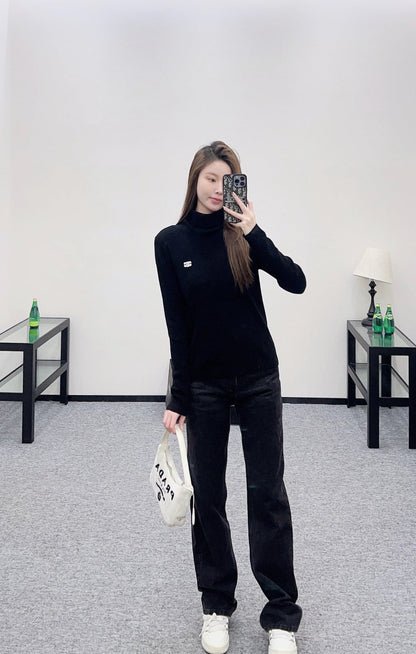 Logo Wool Base Layer Top