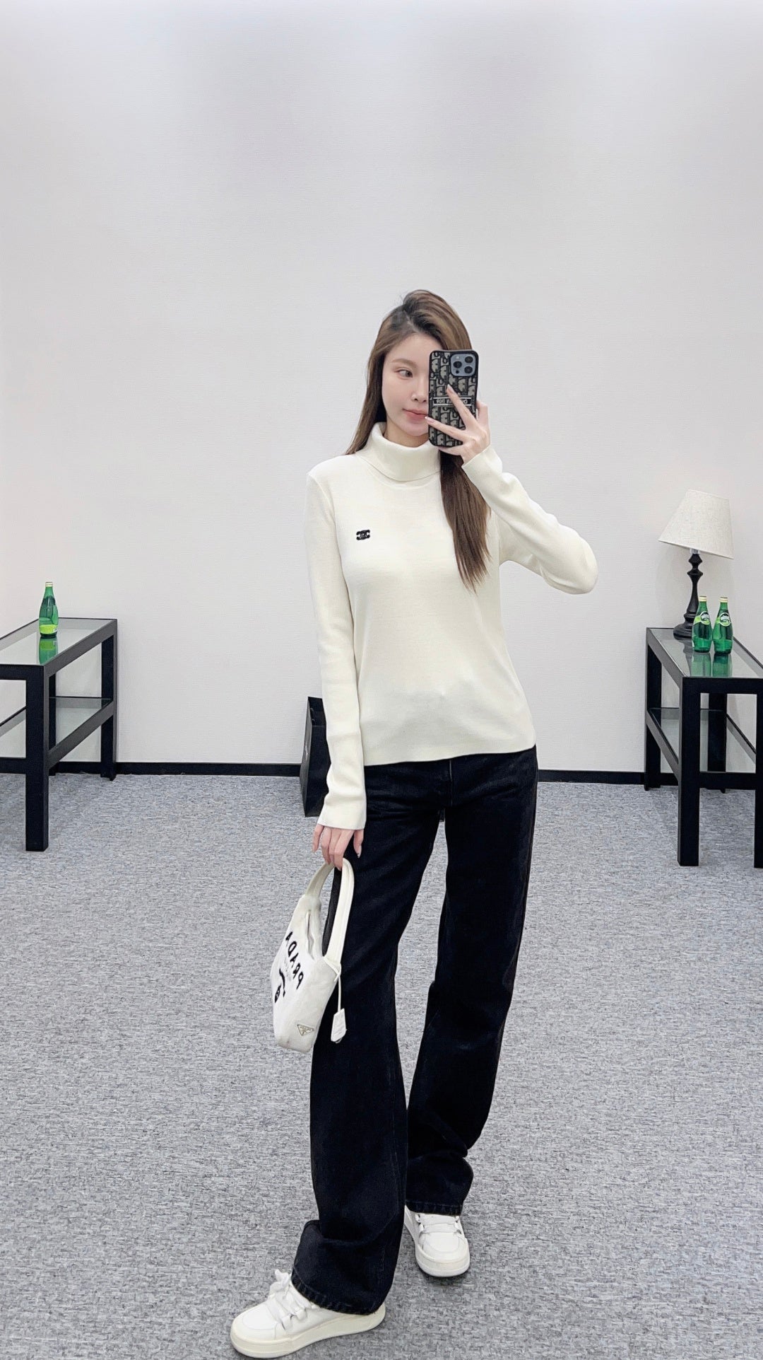 Logo Wool Base Layer Top