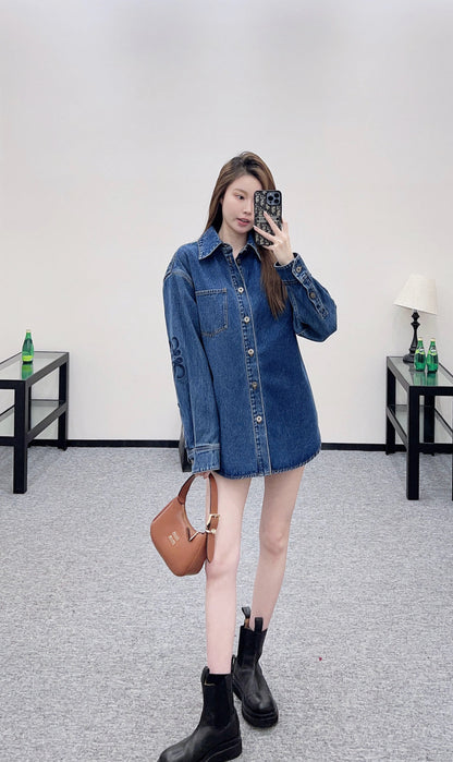 Retro Washed Denim Shirt