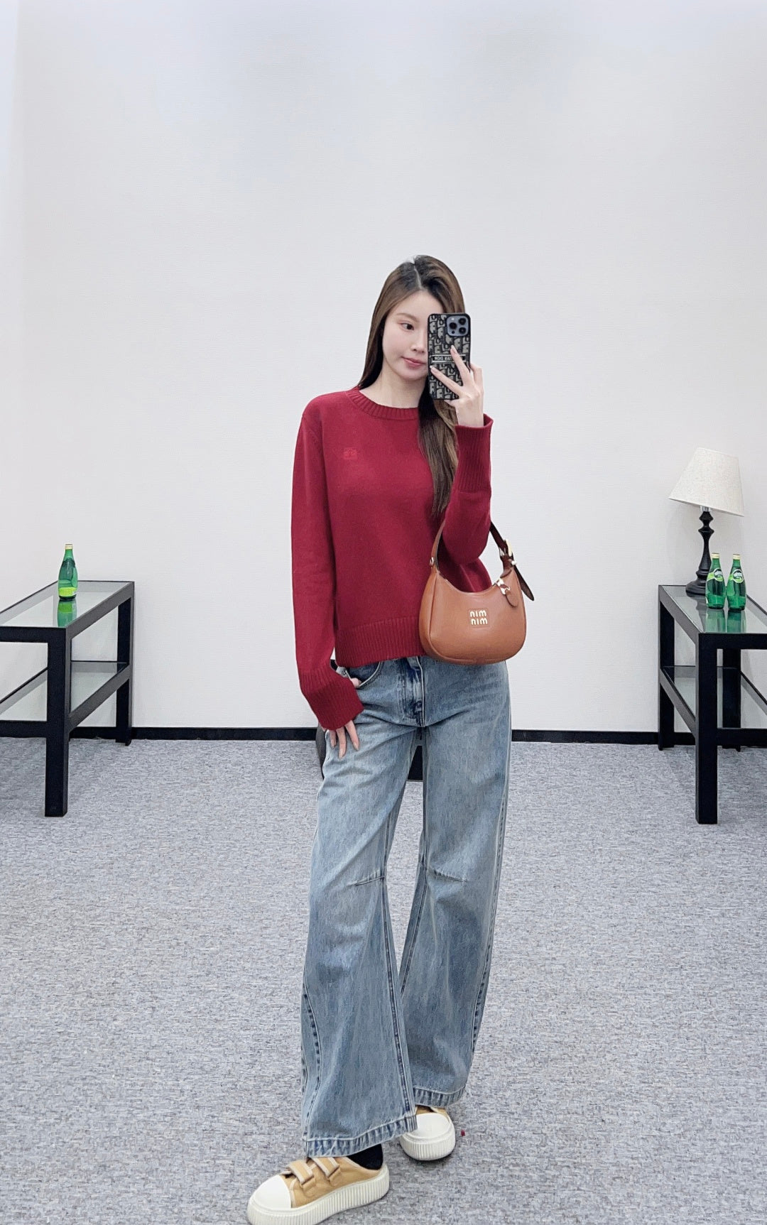 Embroidered Color-Blocked Sweater