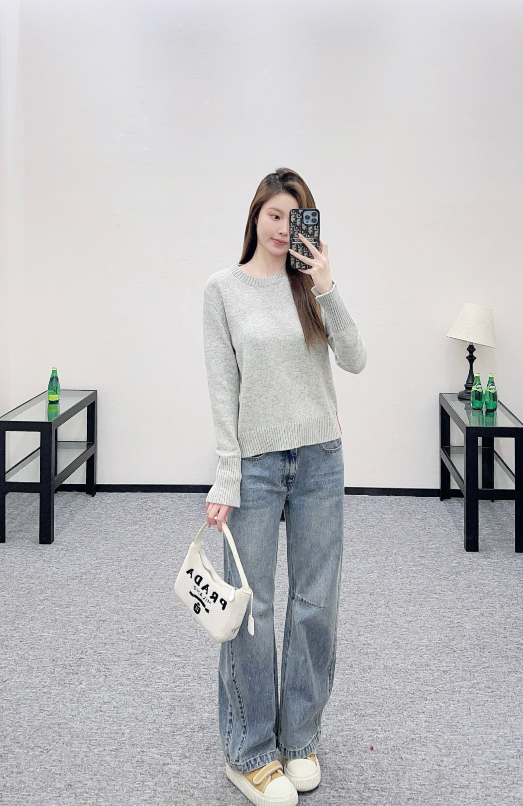 Embroidered Color-Blocked Sweater