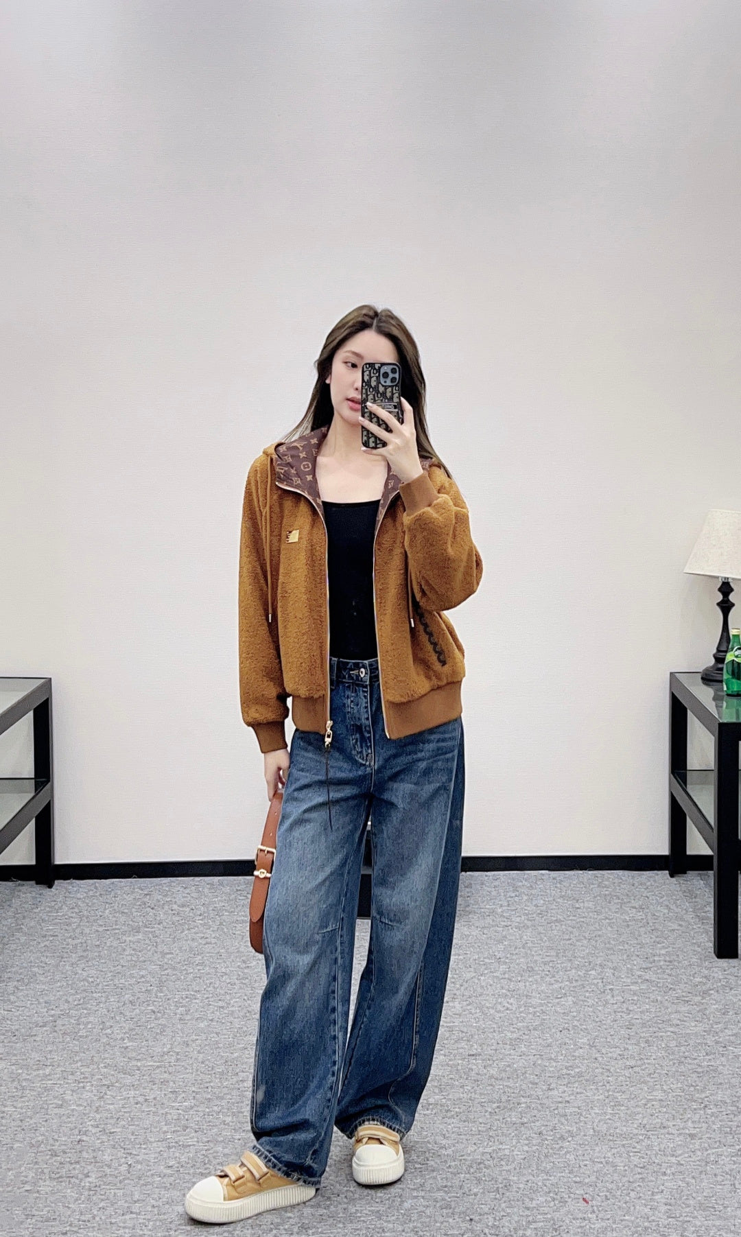 Teddy Hooded Zip-Up Jacket