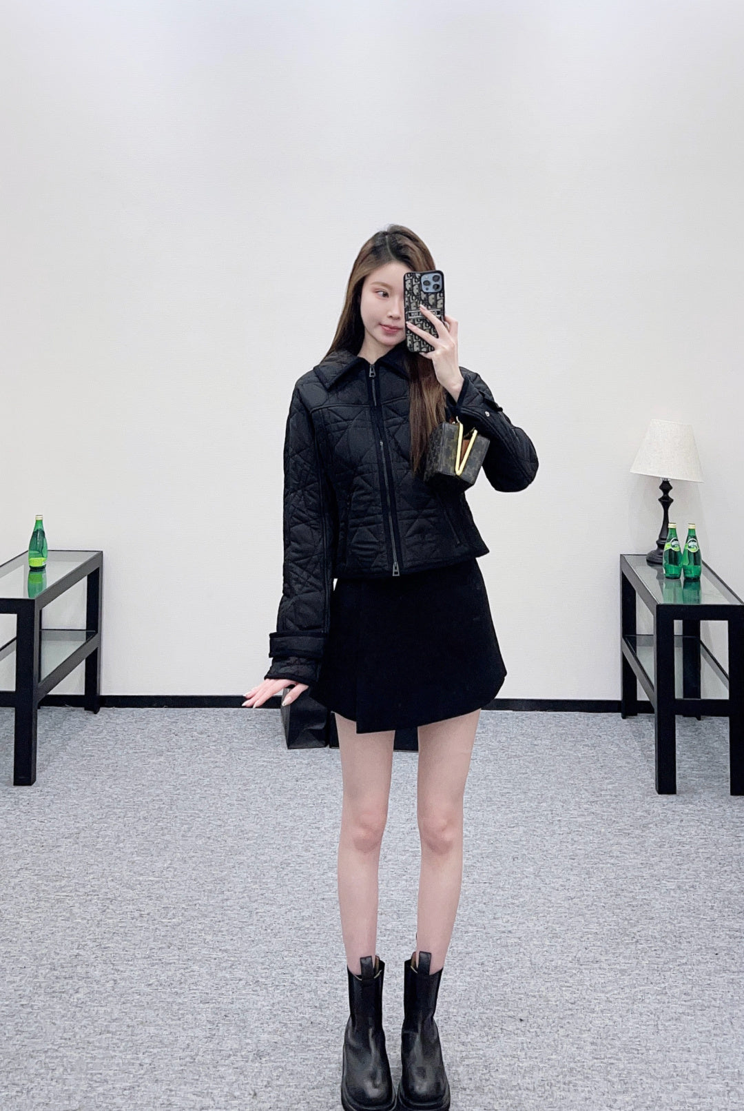 Cannage Pattern Cotton Jacket