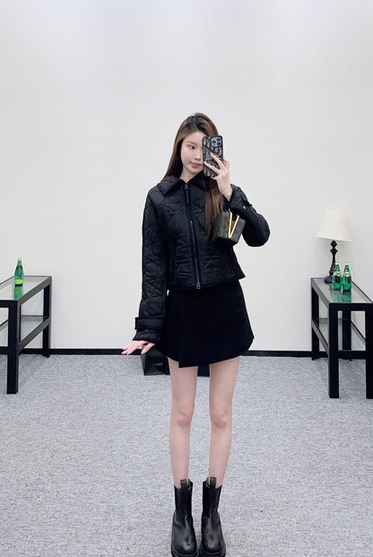 Cannage Pattern Cotton Jacket