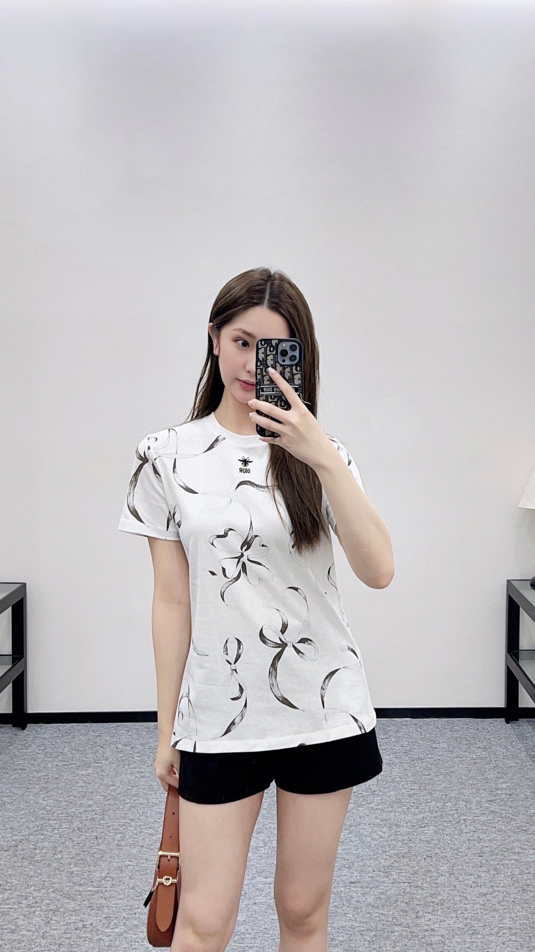 Logo Ribbon Bow T-Shirt