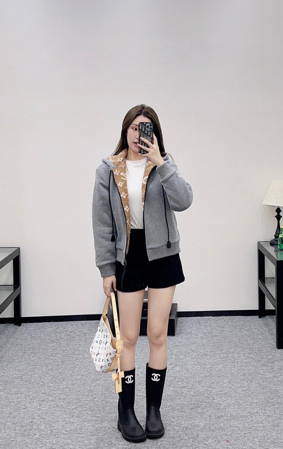 Teddy Fleece Sweatshirt Jacket