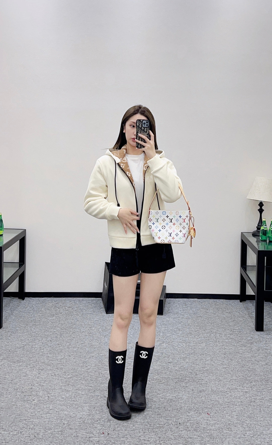 Teddy Fleece Sweatshirt Jacket