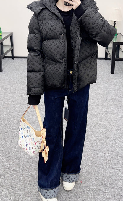Detachable Jacquard Down Jacket
