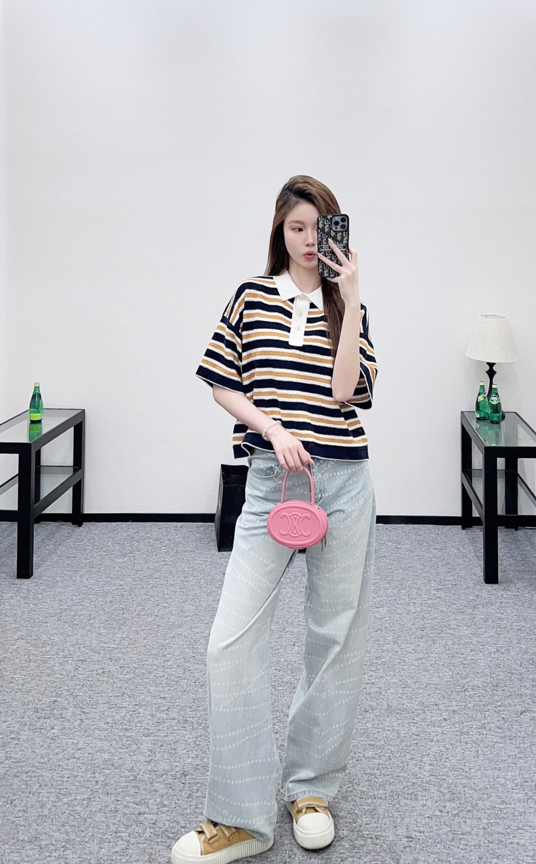 Knitted Striped T-shirt