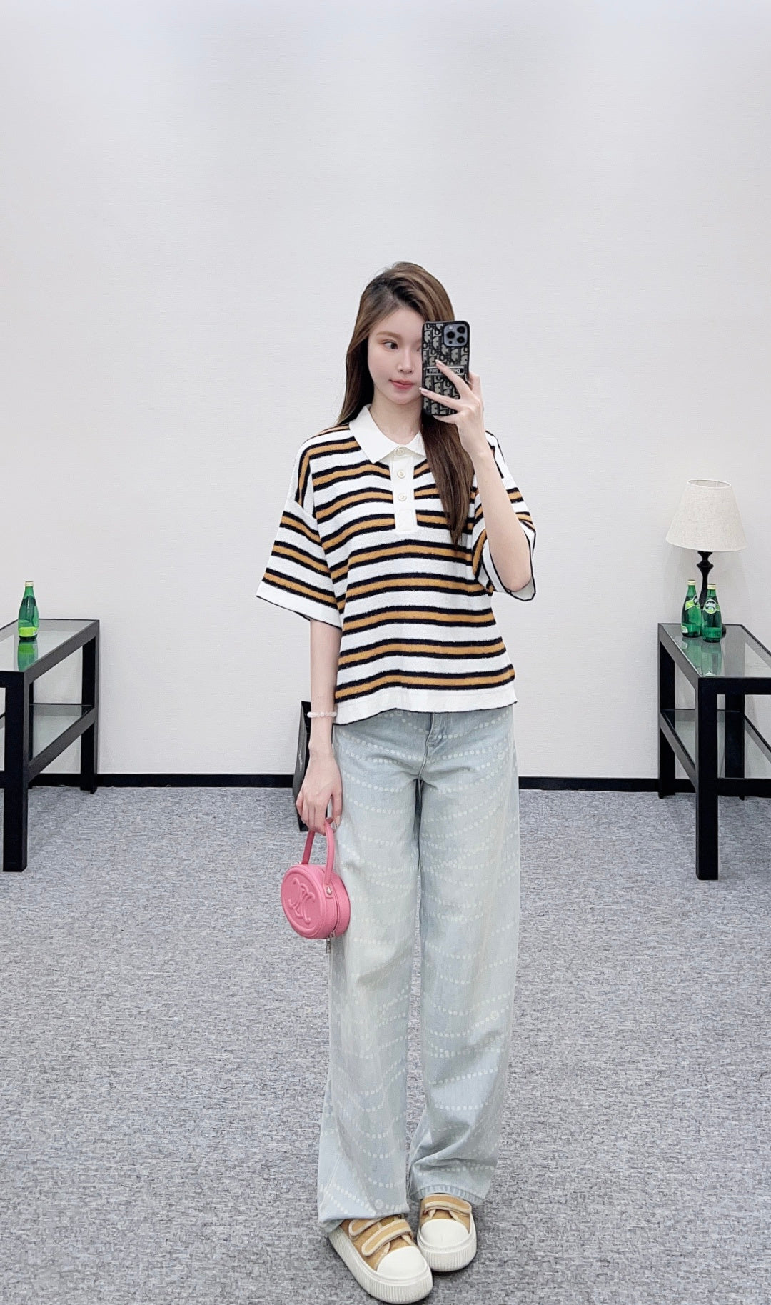 Knitted Striped T-shirt