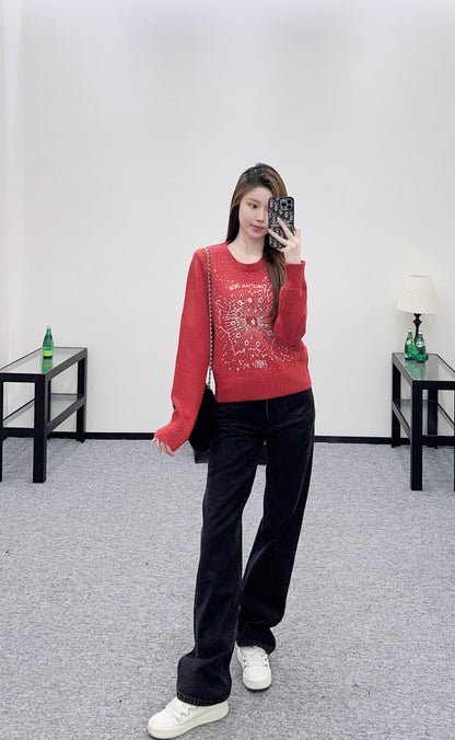 Rhinestone Starry Sky Sweater