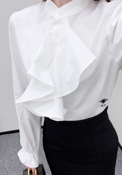 Stacked Cake Collar Shirt