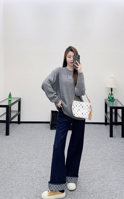 3D Letter Sweater
