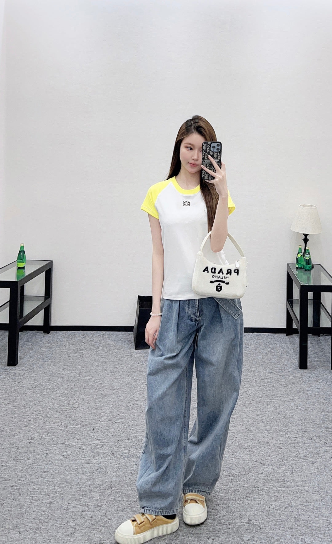 Raglan Color Block Short-Sleeve T-Shirt