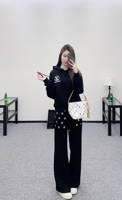 Hooded Sequin Logo Set