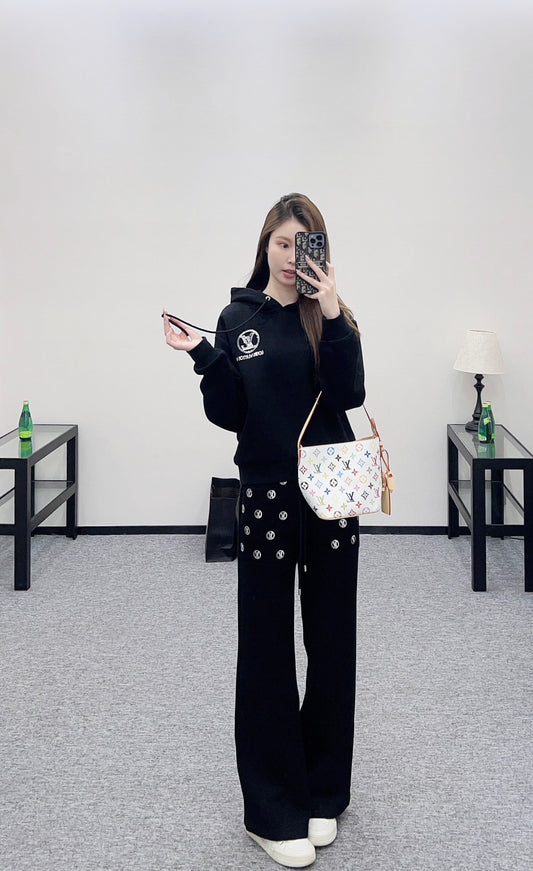 Hooded Sequin Logo Set
