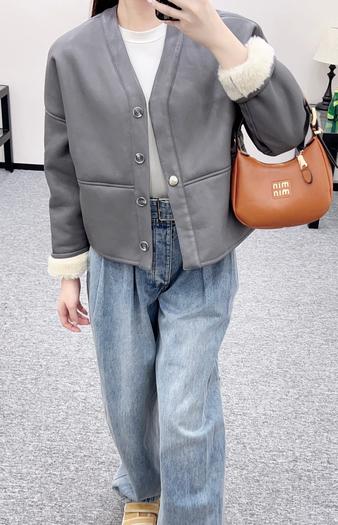 Eco-friendly Shearling Jacket