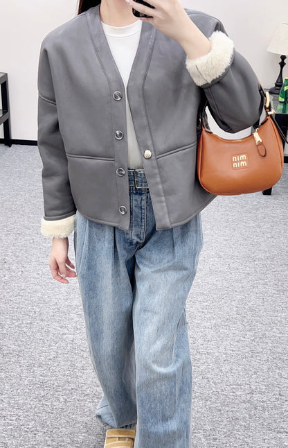 Eco-friendly Shearling Jacket