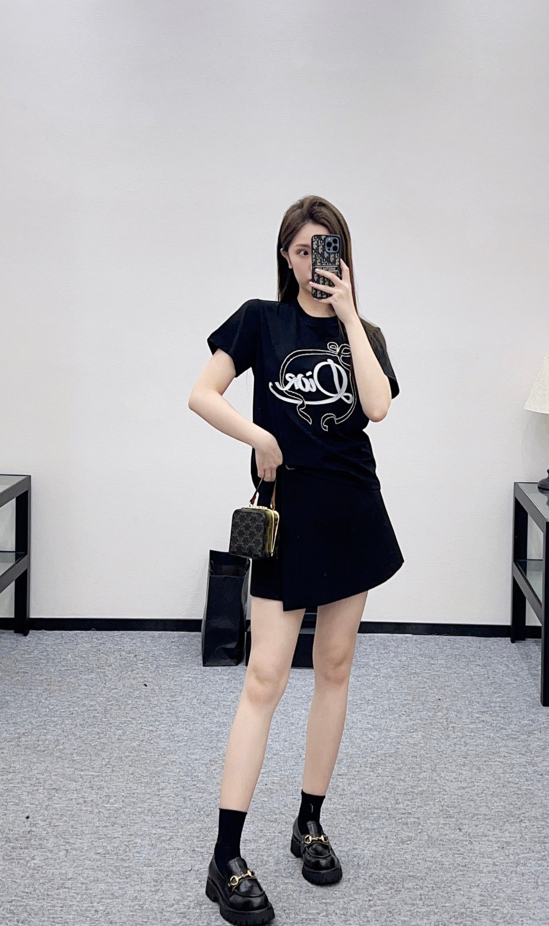 Beaded Logo Ribbon T-Shirt