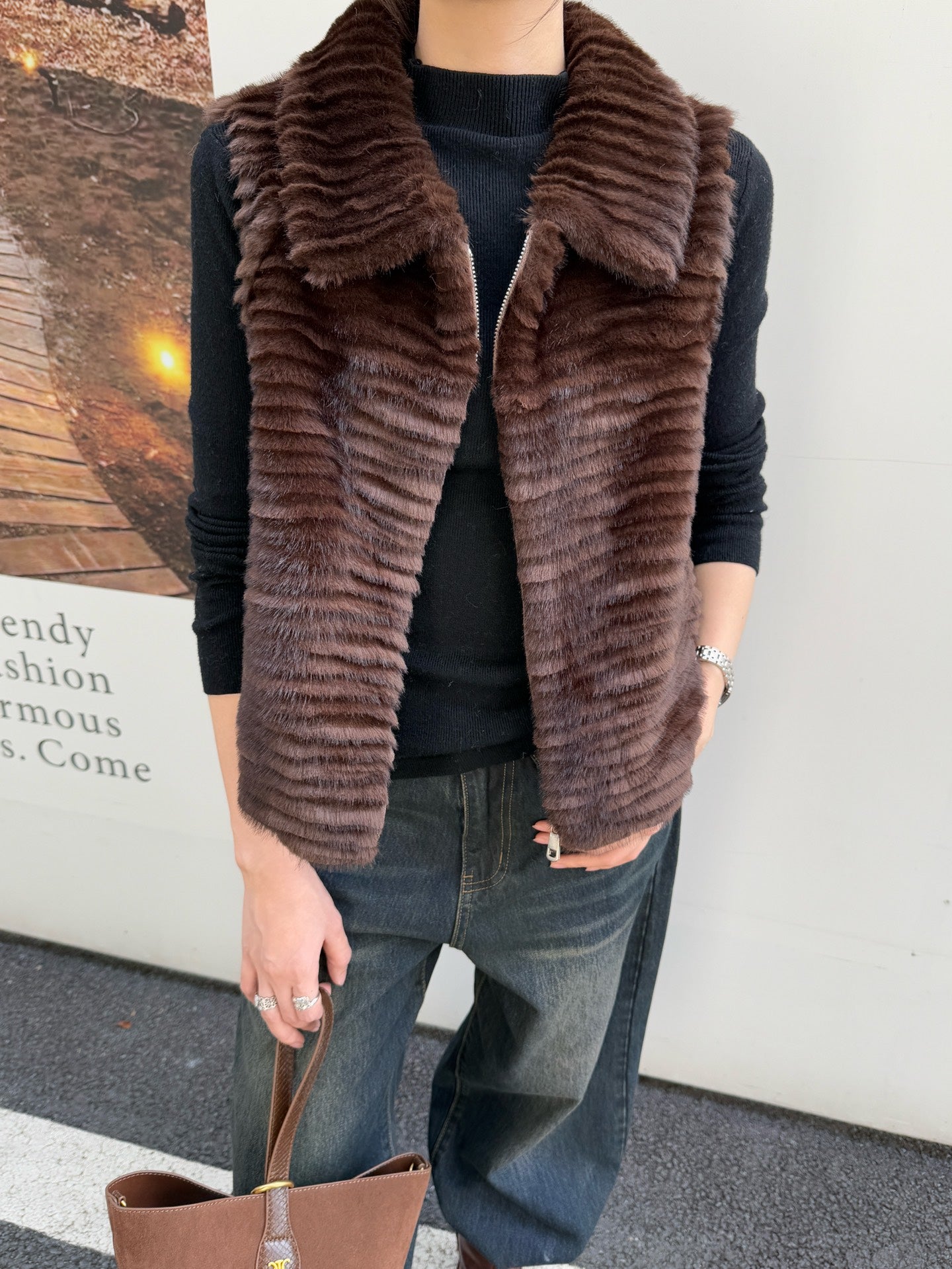 Eco-friendly Mink Cashmere Vest