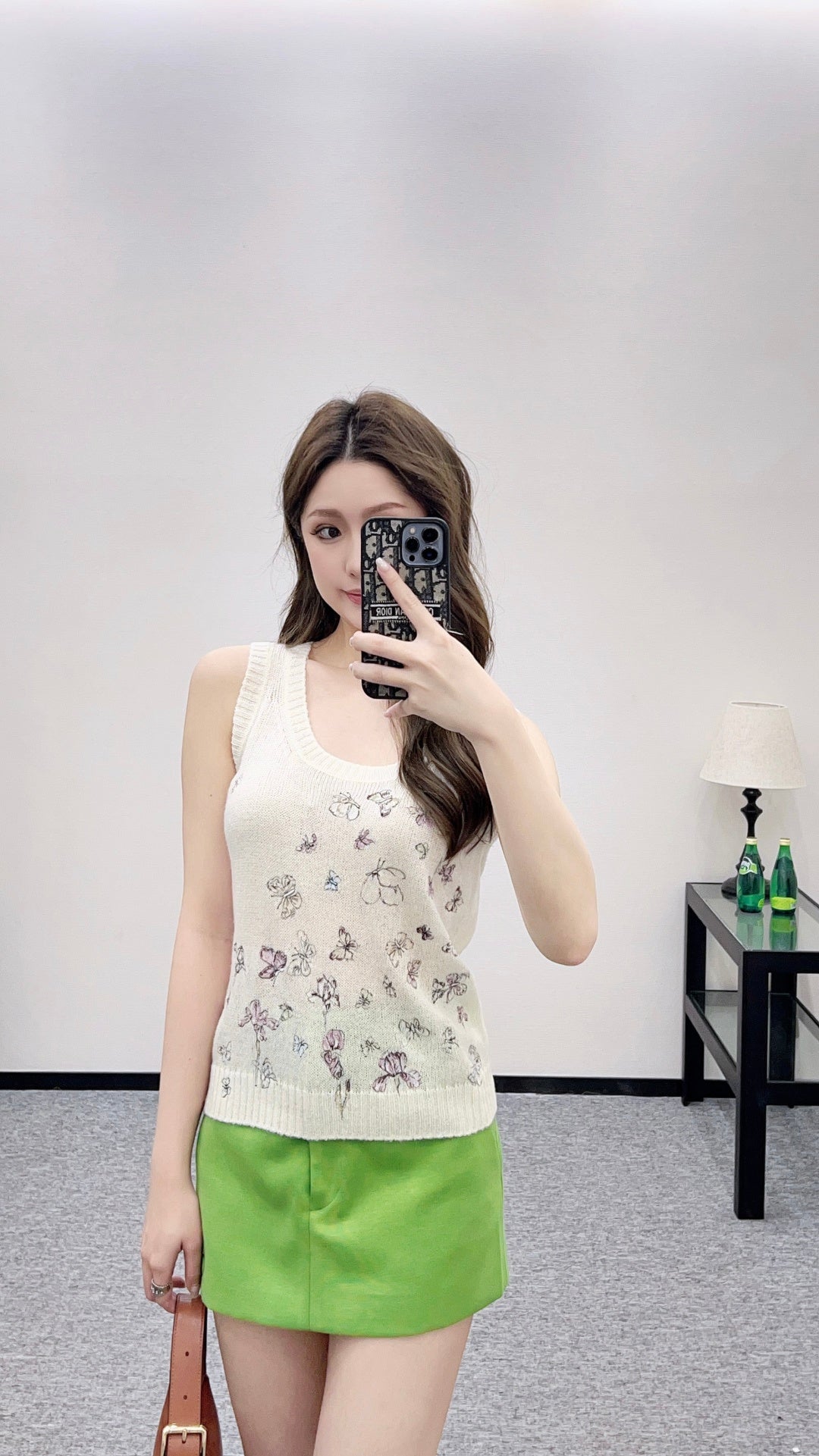 Butterfly Embroidered Knitted Vest