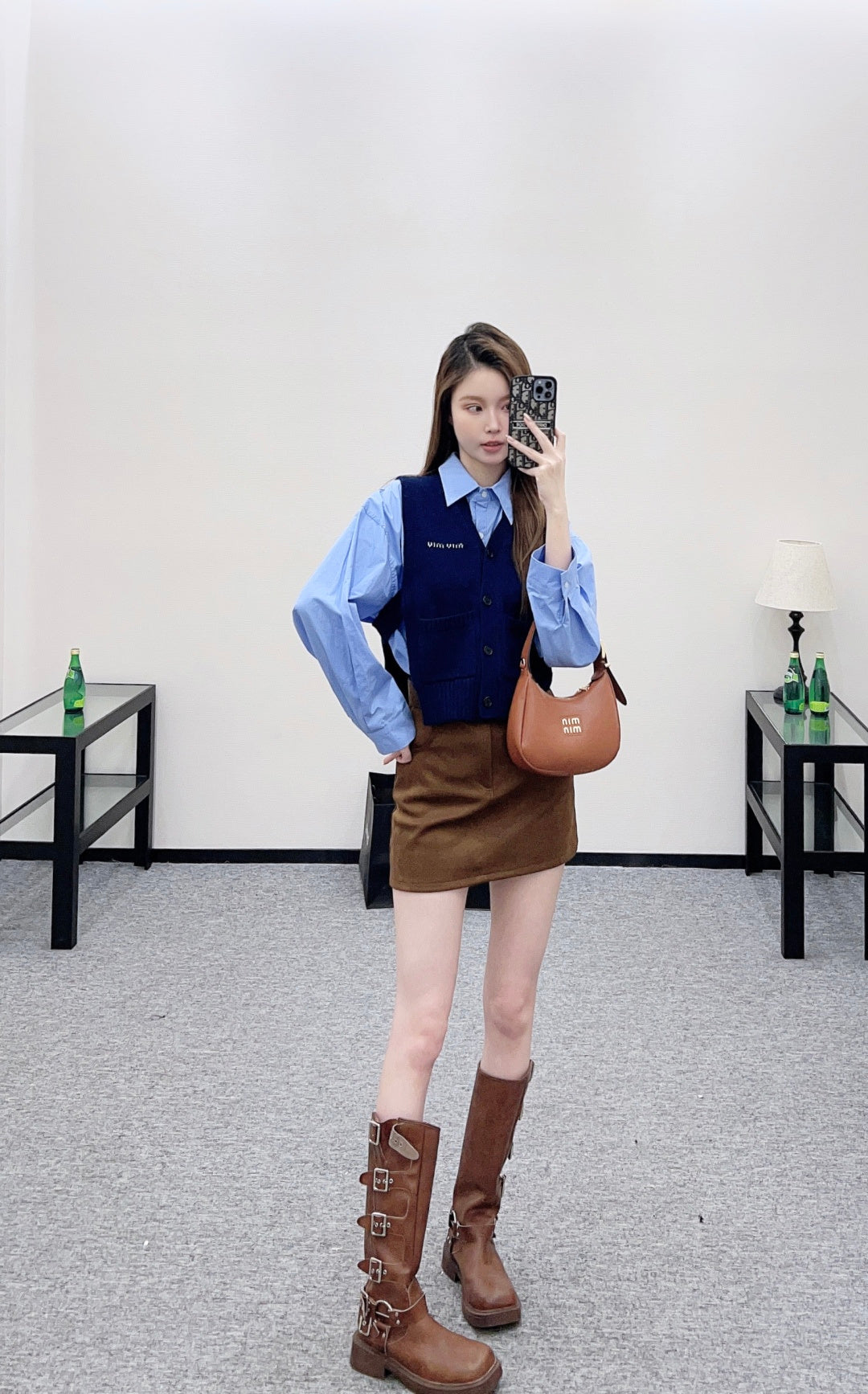 Logo Knit Cardigan/Vest