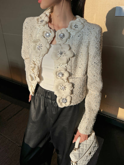 Floral-Embellished Jacket