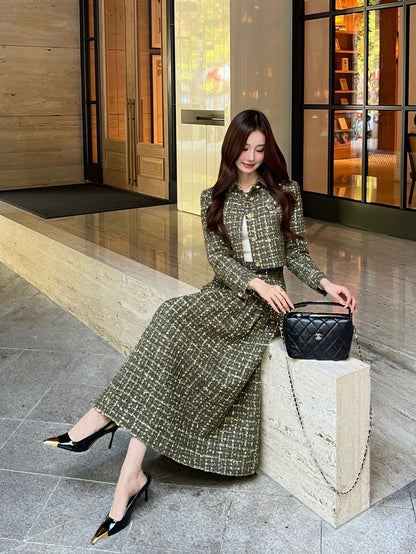 Collared woven coat