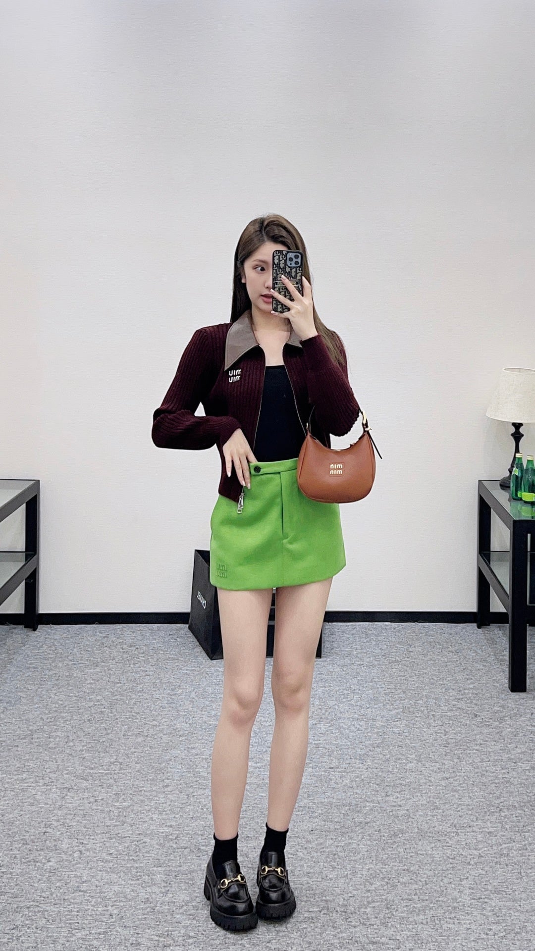 Patchwork Knit Cardigan