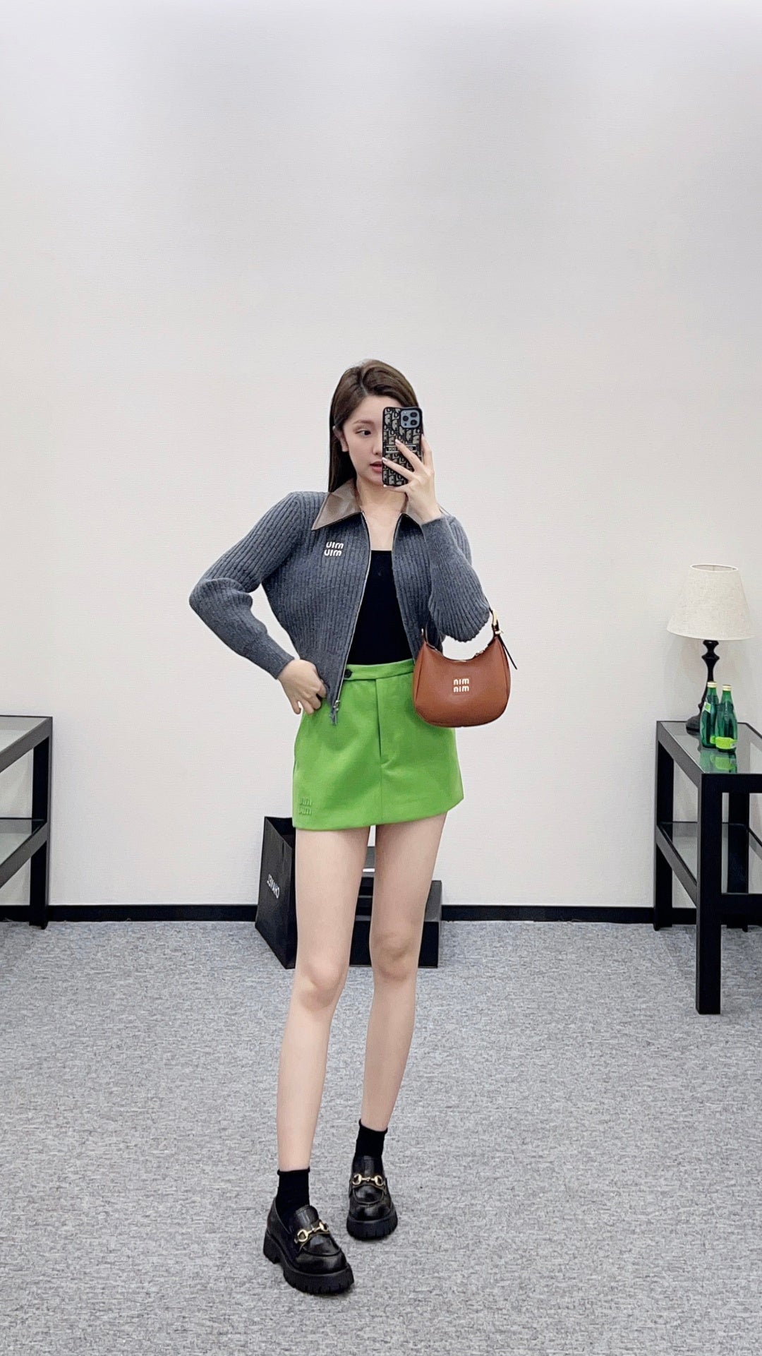 Patchwork Knit Cardigan