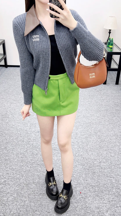 Patchwork Knit Cardigan