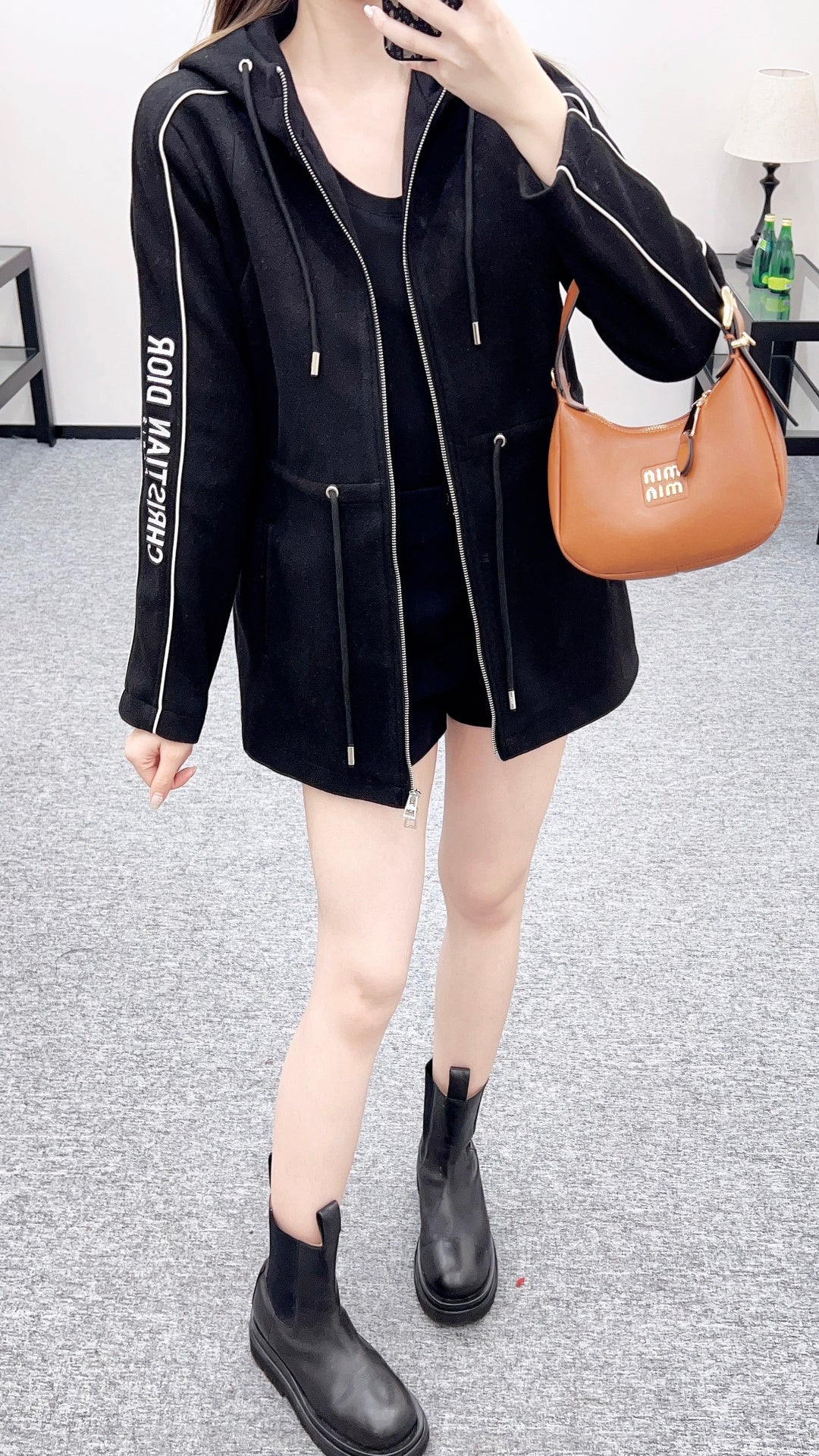 Hooded Drawstring Jacket