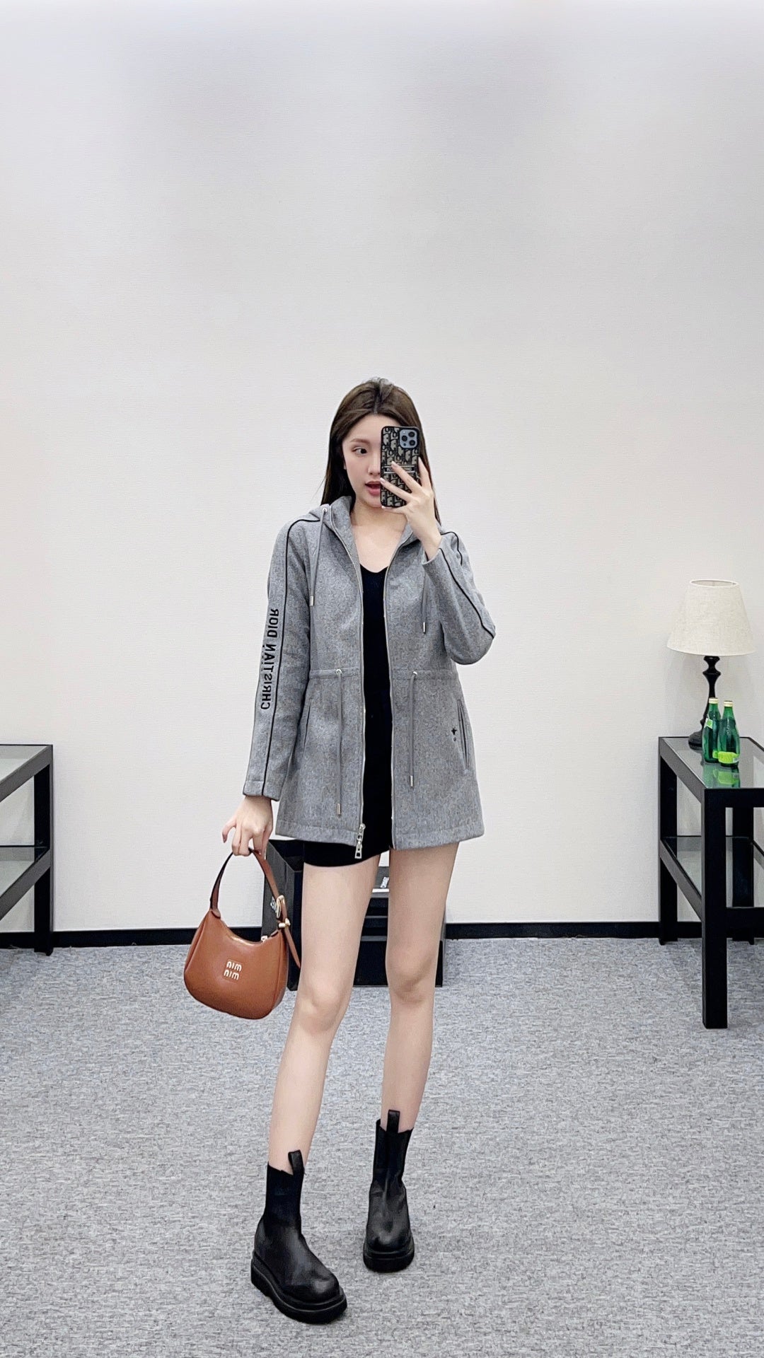 Hooded Drawstring Jacket