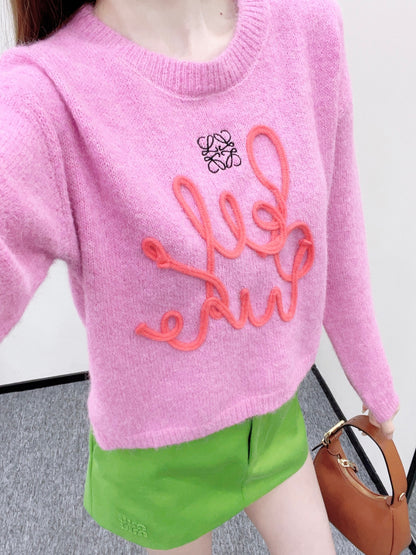 Sweater with Calligraphic Logo