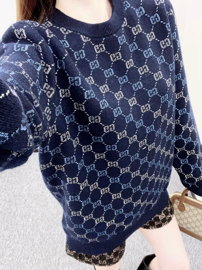 Gradient Jacquard Sweater
