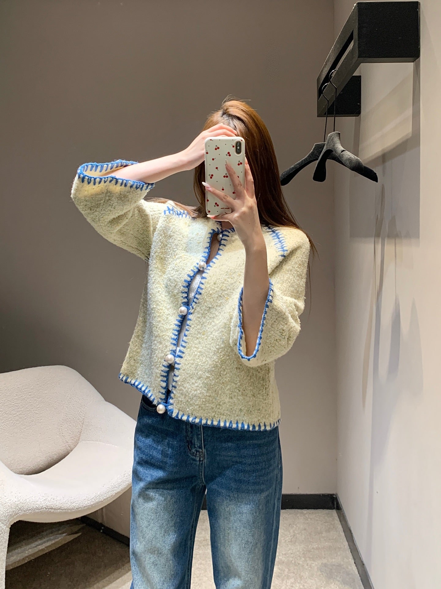Single-breasted cardigan