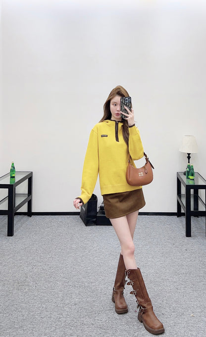 Hooded Knit Sweater