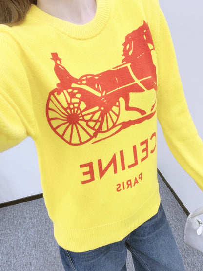 Printed Arc de Triomphe Sweater