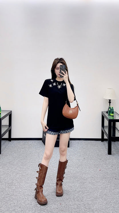 Beaded Chain T-Shirt