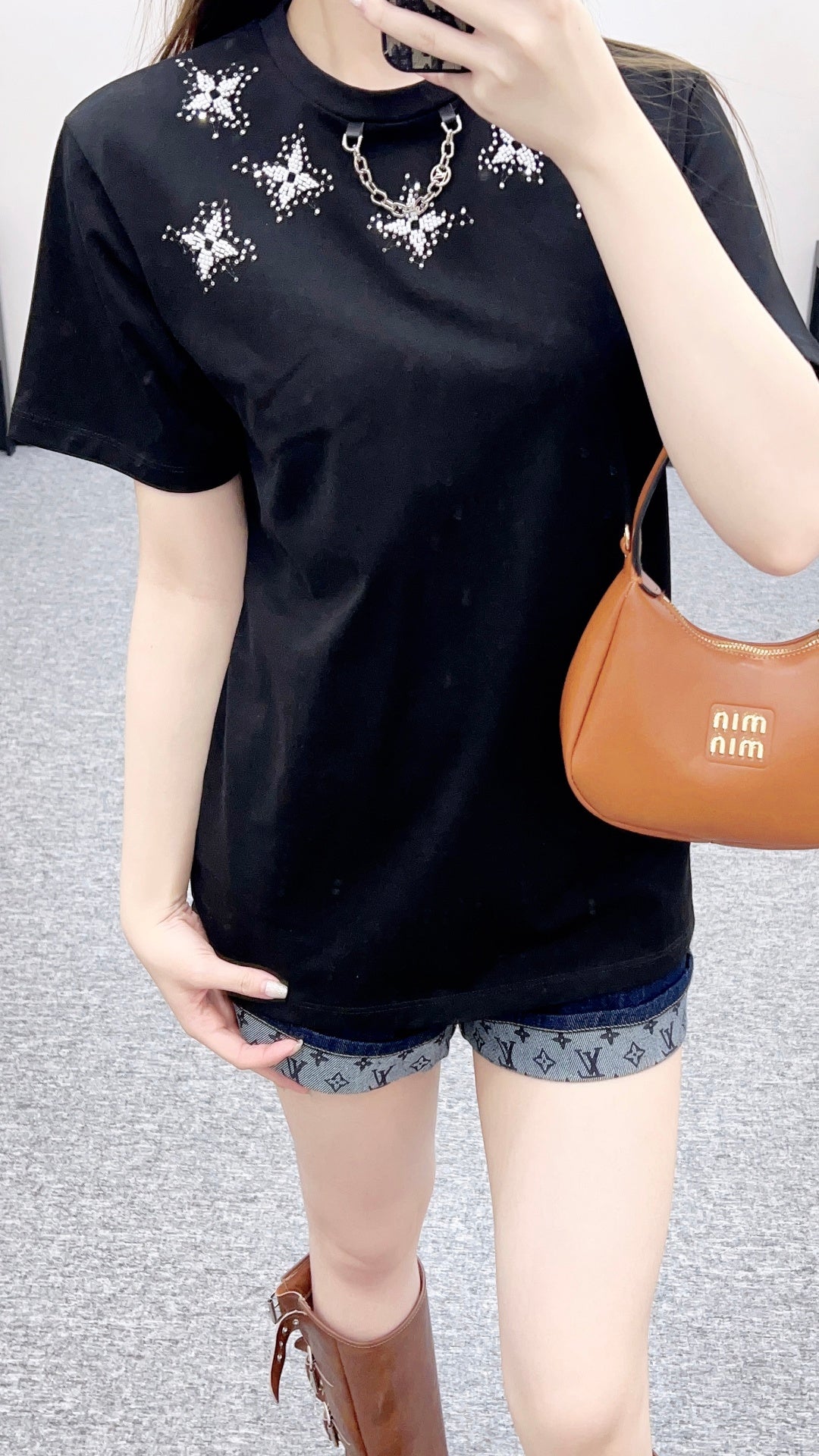 Beaded Chain T-Shirt