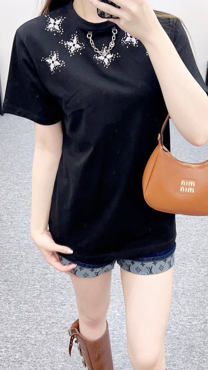 Beaded Chain T-Shirt