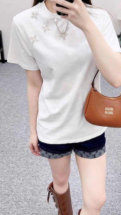 Beaded Chain T-Shirt