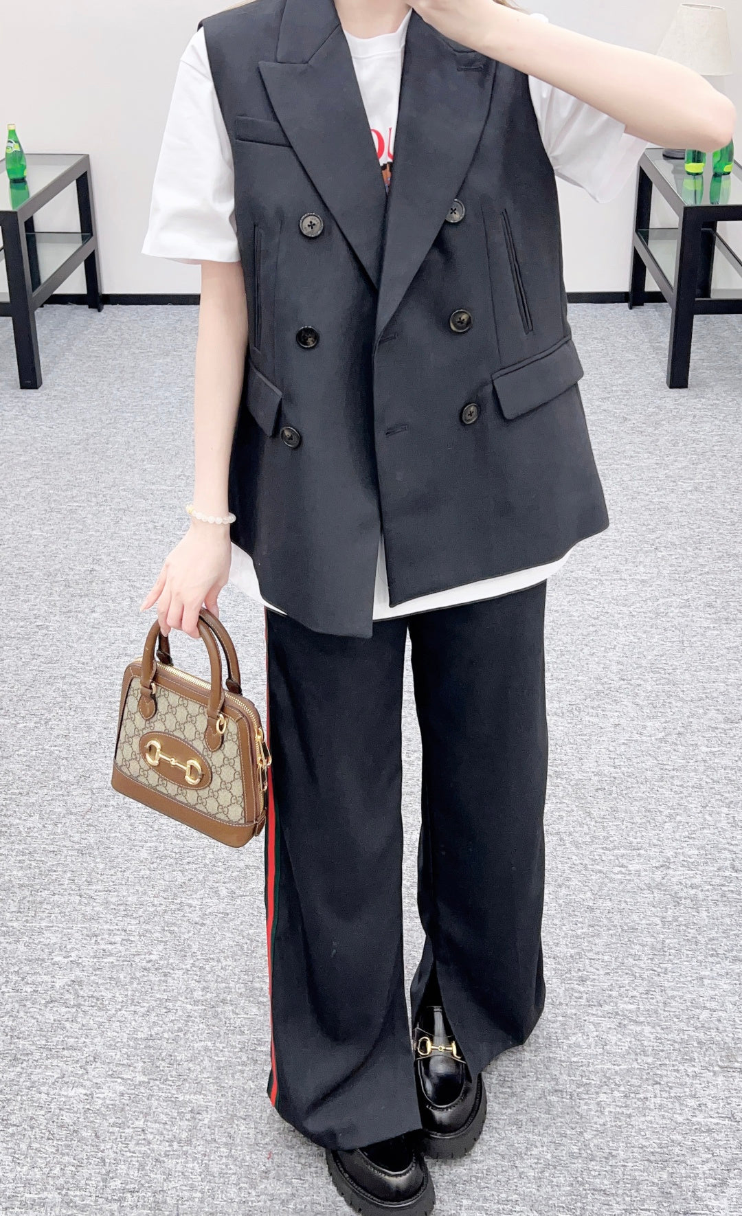 Oversized Suit Vest and Trousers Se