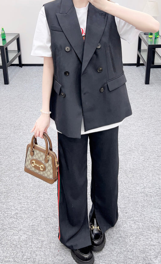 Oversized Suit Vest and Trousers Se